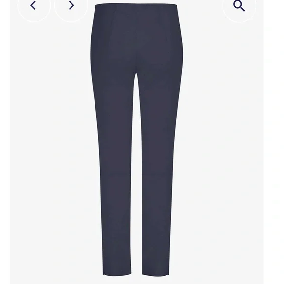 0416 SEDUCTIVE PANT NAVY BLUE CAPRI Tailored Silhouette